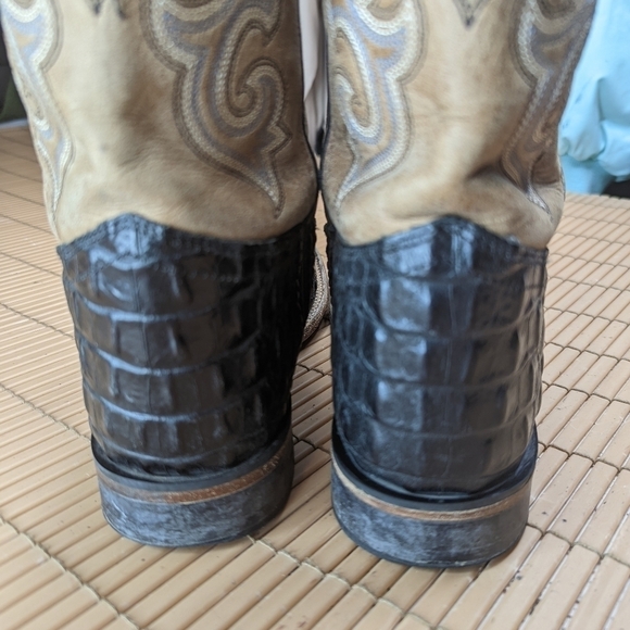 Old West men\'s Alligator embossed sz 6.5